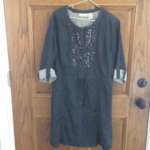 XS DKNY denim dress